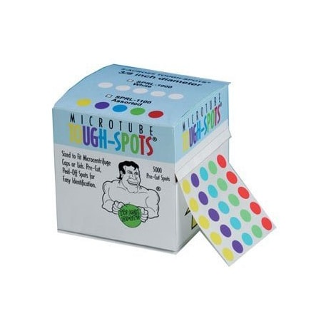 Diversified Biotech Tough-Spots, Multi, 3/8", Assorted, 5000/pk, 5000PK 247160